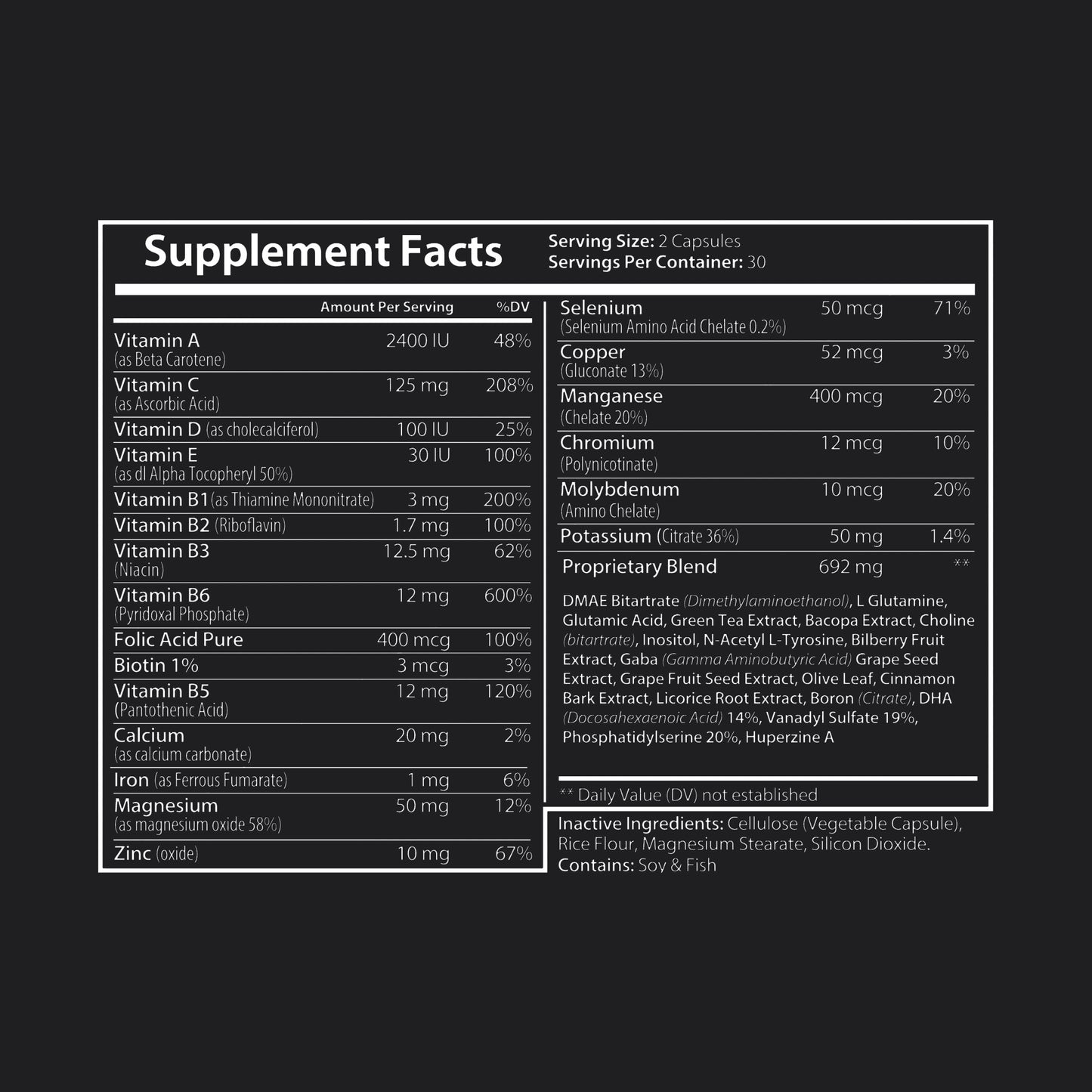 Night Mind – Stay sharp after dark. Brain Support Complex Supplement