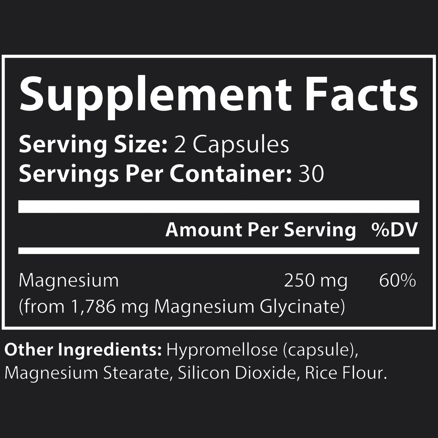 Nightfall Calm – Relax deep after the night rush. Magnesium Glycinate Supplement