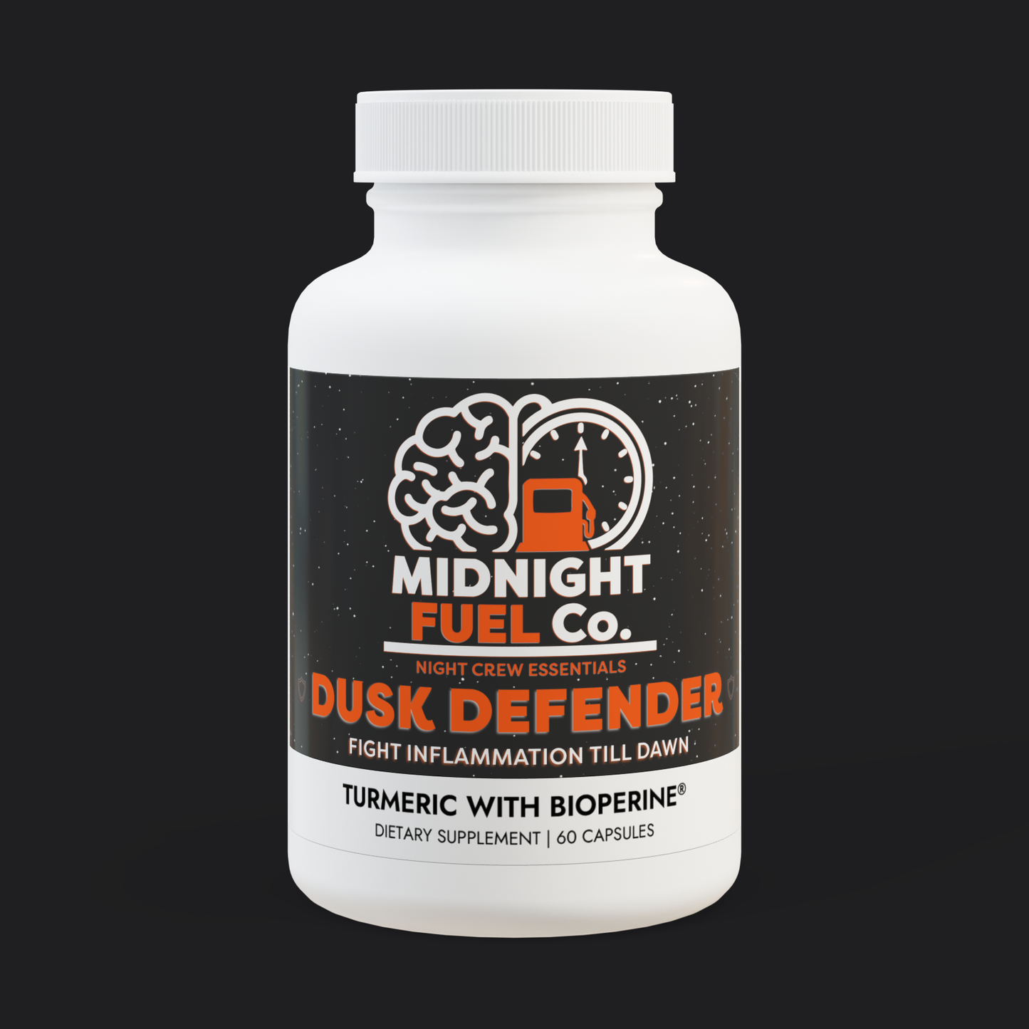 Dusk Defender – Fight inflammation till dawn. Turmeric with BioPerine® (Black Pepper Fruit Extract) Supplement