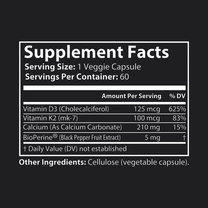Shift Shield – Defend the night crew. Vitamin K2 + D3 Supplement