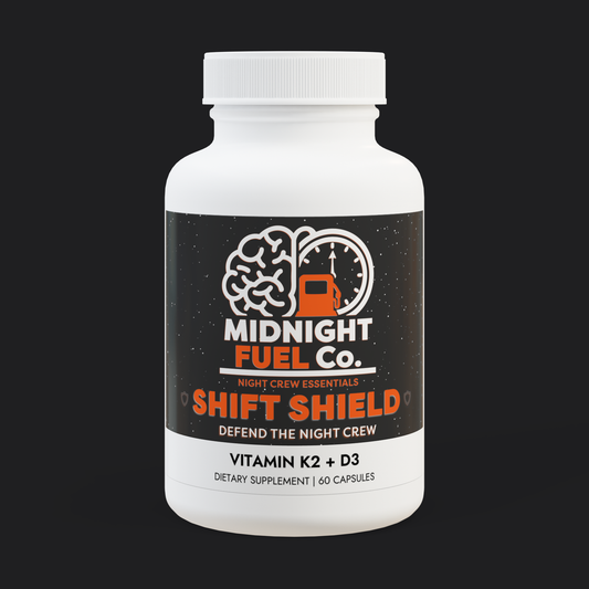Shift Shield – Defend the night crew. Vitamin K2 + D3 Supplement