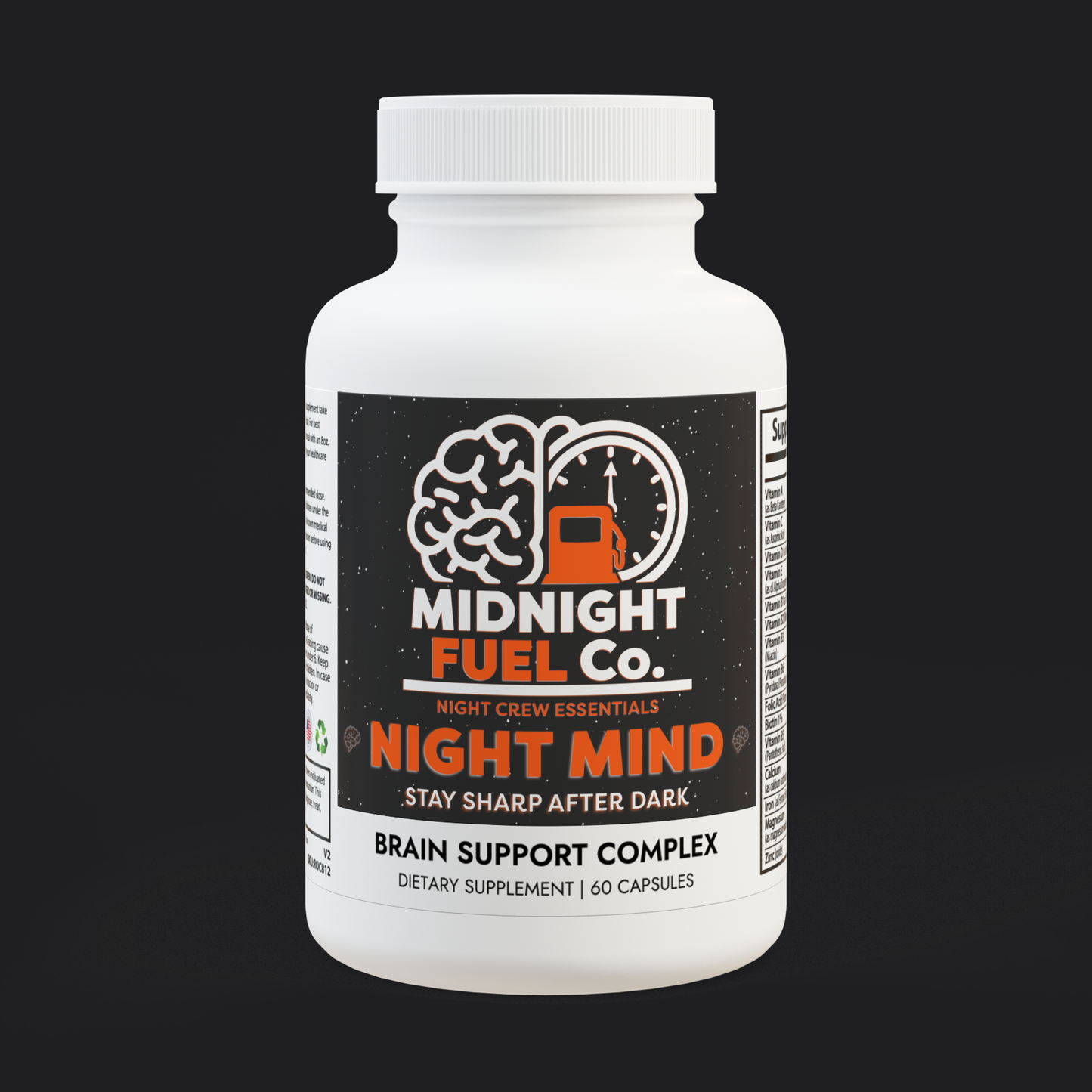 Night Mind – Stay sharp after dark. Brain Support Complex Supplement