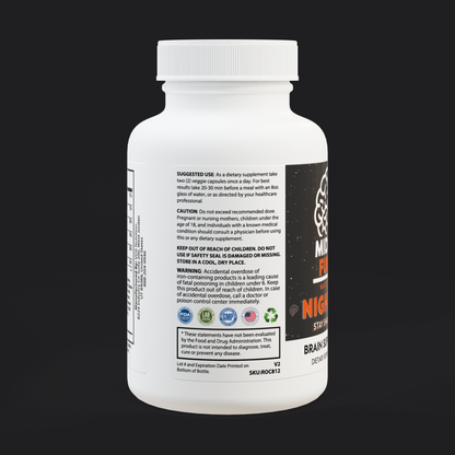 Night Mind – Stay sharp after dark. Brain Support Complex Supplement