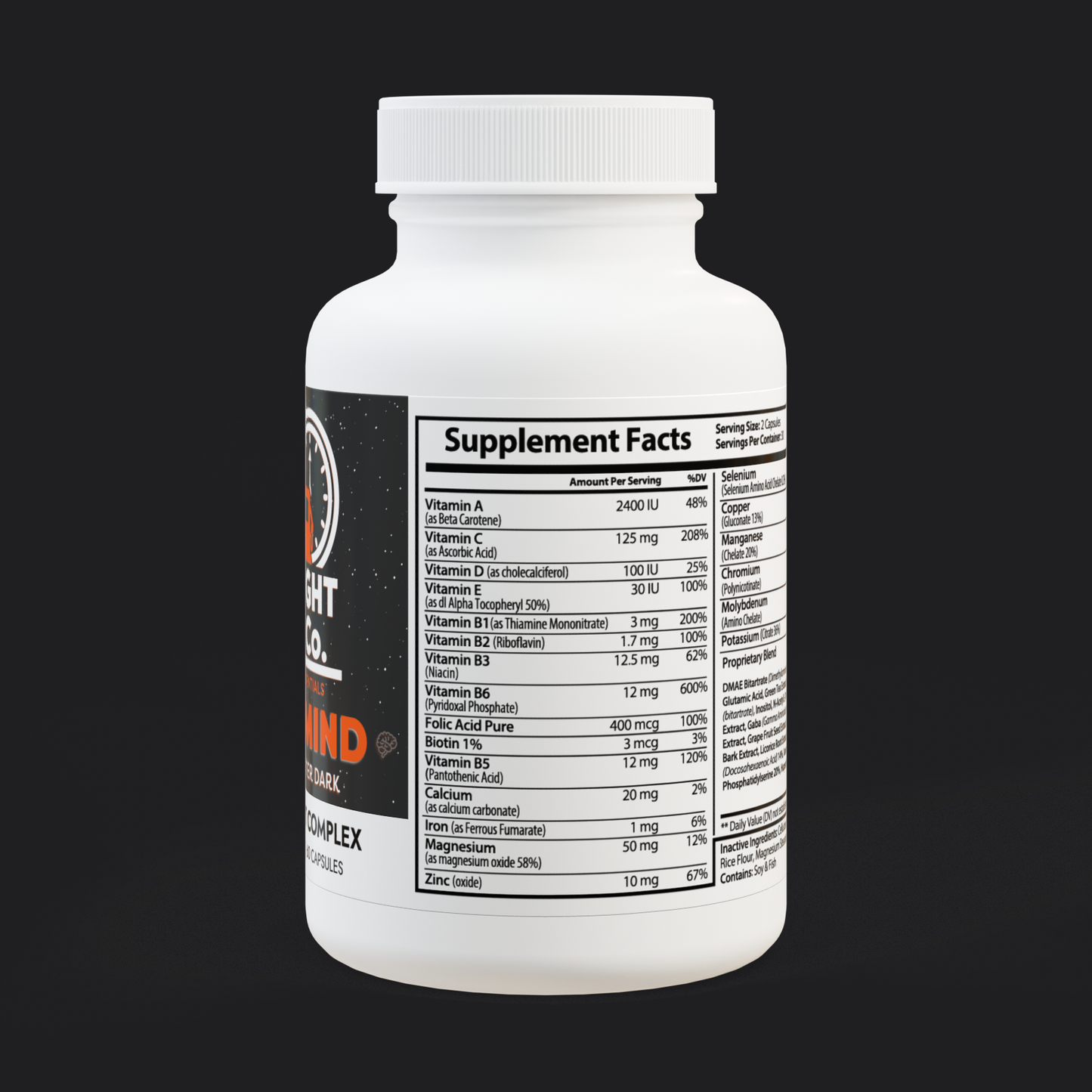 Night Mind – Stay sharp after dark. Brain Support Complex Supplement