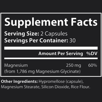 Nightfall Calm – Relax deep after the night rush. Magnesium Glycinate Supplement
